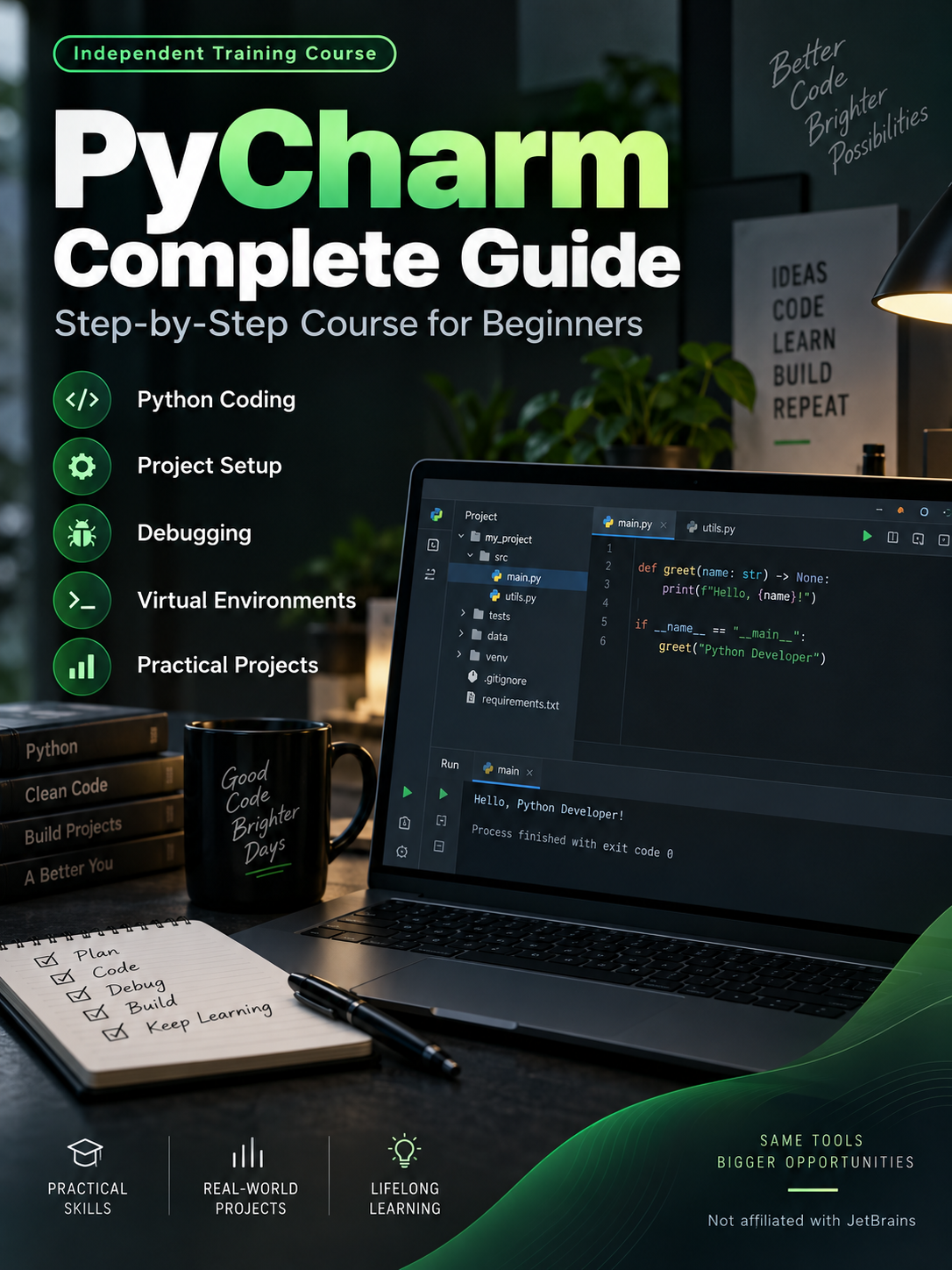 PyCharm Complete Guide course cover